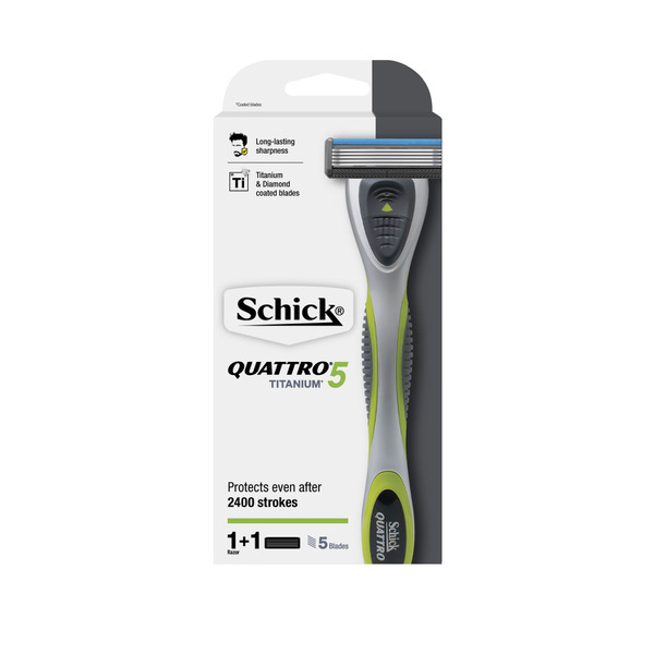 Schick 5 Razor Kit + 1 Refill Blade