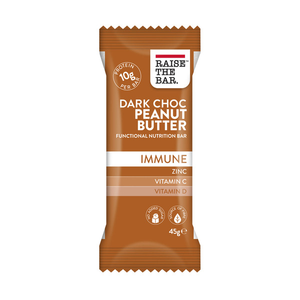 Raise The Bar Dark Chocolate Peanut Butter Nutrition Bar