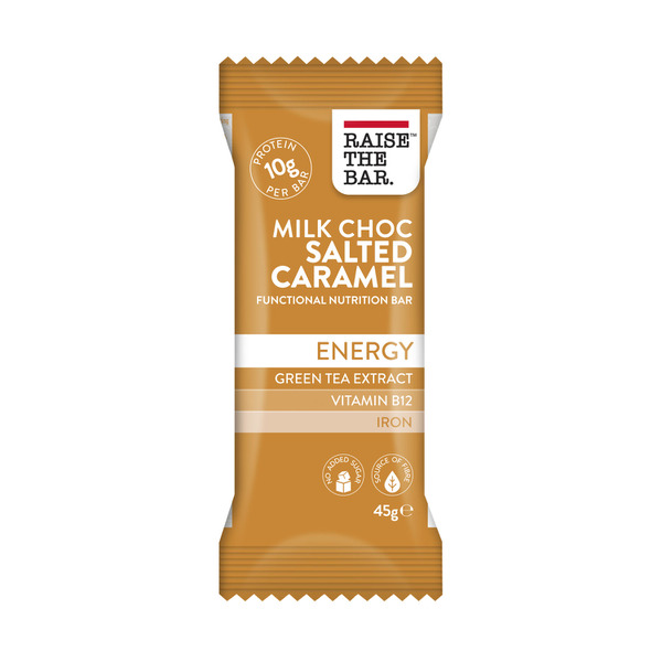 Raise The Bar Milk Chocolate Salted Caramel Nutrition Bar