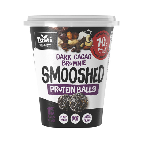 Smooshed Dark Cacao Brownie Protein Balls