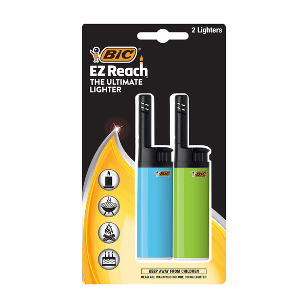 Bic Ez Reach Lighters 2 pack