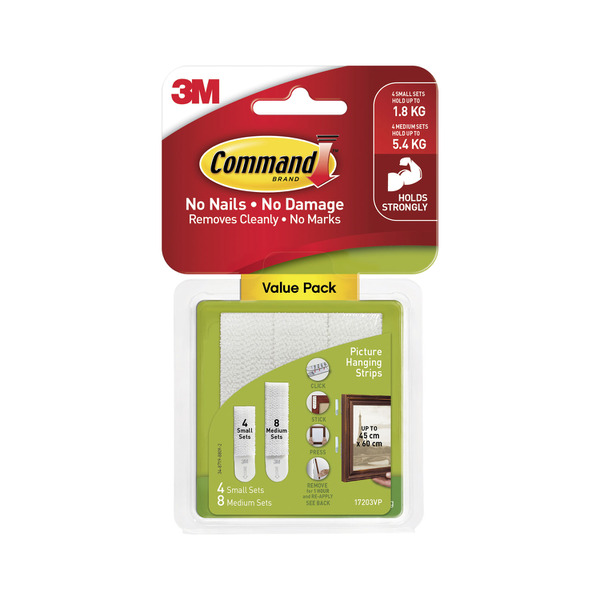3M 17202 Command™ Picture Hanging Strips - Small