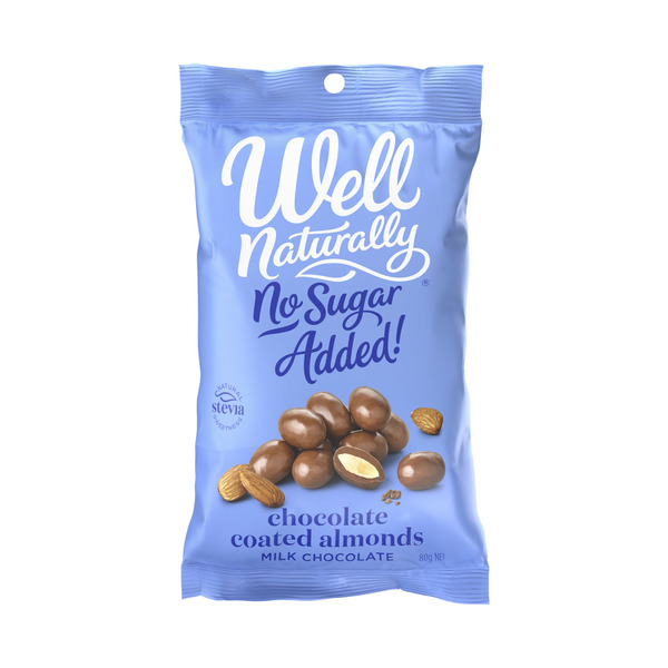 Buy Well Naturally Milk Chocolate Almonds 80g 