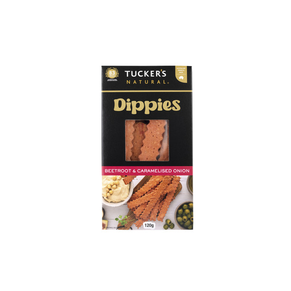 Tuckers Dippies Crackers Beetroot & Caramelised Onion