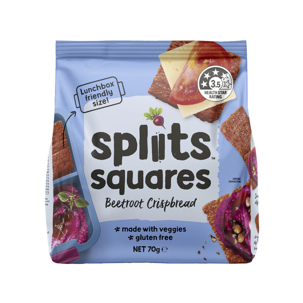 Spliits Squares Crackers Beetroot