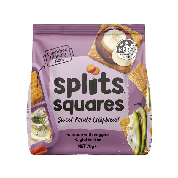 Spliits Squares Crackers Sweet Potato