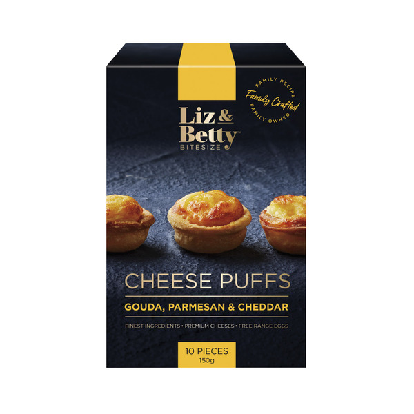 Liz & Bettys Cheese Puffs Gouda Parm & Cheddar