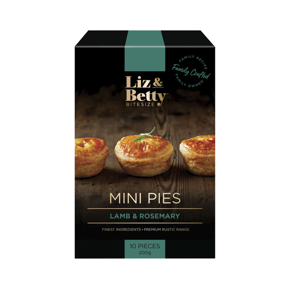 Calories in Liz & Bettys Mini Pies Lamb & Rosemary