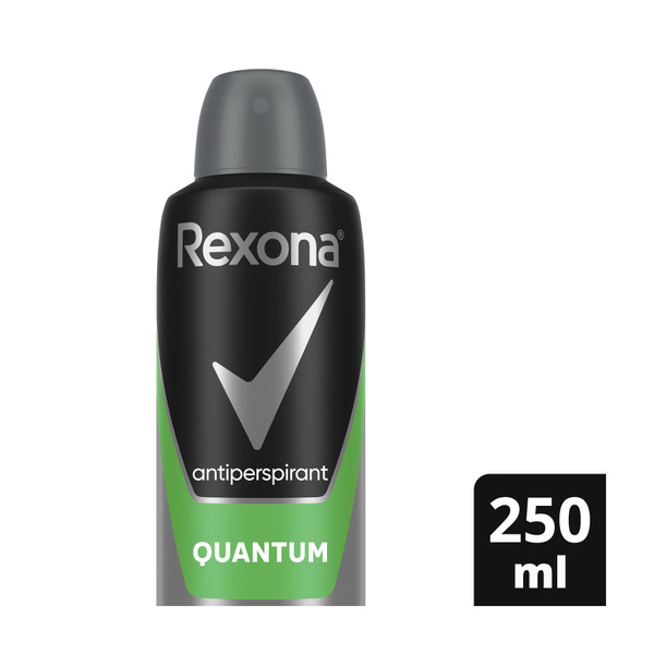 Rexona Men's Antiperspirant Aerosol Deodorant Quantum 250mL