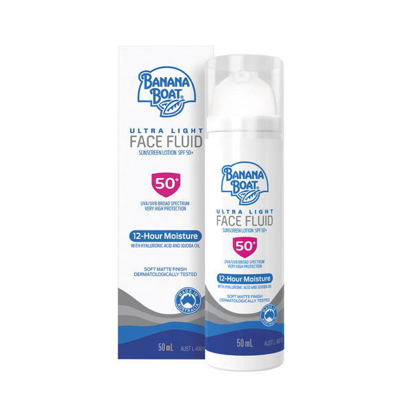 Banana Boat Ultra Light Face Fluid Sunscreen Lotion SPF50+