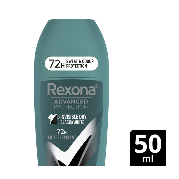 Rexona Men Advanced Protection Antiperspirant Roll On Invisible Dry Black & White