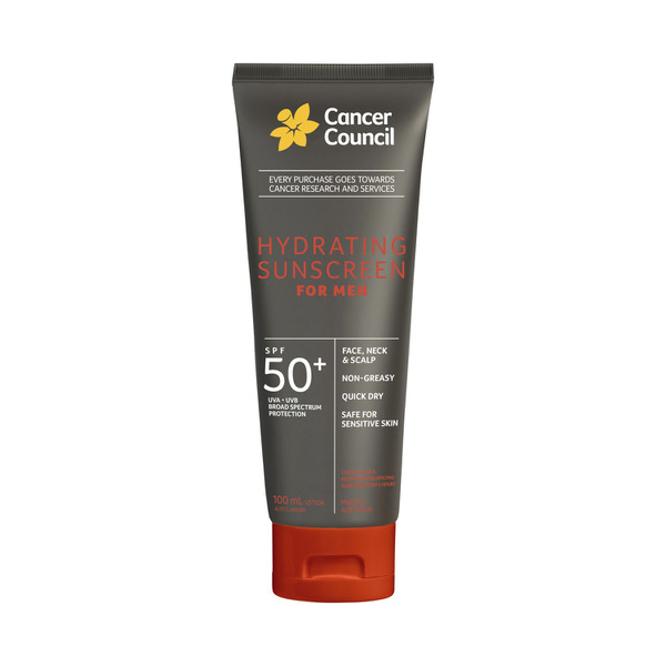 Cancer Council Mens Hydrating Sunscreen SPF50+