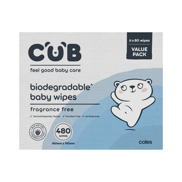 Biodegradable Fragrance Free Baby Wipes