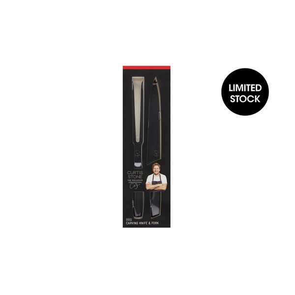 CURTIS STONE CARVING KNIFE & FORK