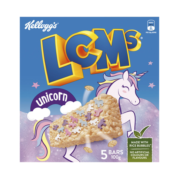 Kellogg's LCMs Rice Bubbles Unicorn 5 Pack