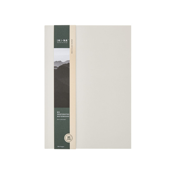 Iki-Na B5 Perforated Notebook 80Pg