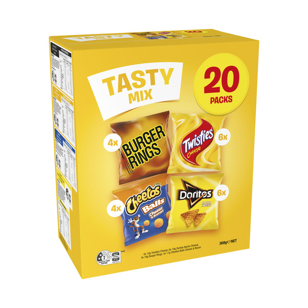 Tasty Mix Potato Chips Variety Multipack of 20 Pack