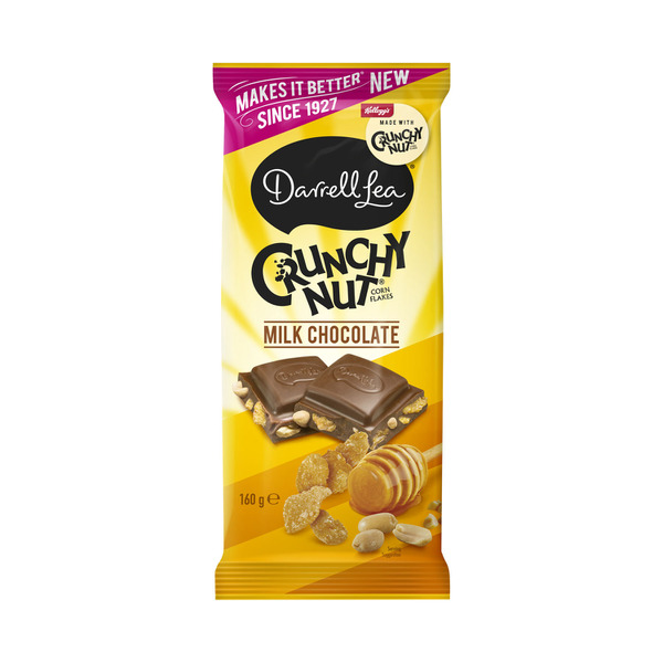 Darrell Lea Crunchy Nut Milk Chocolate Block