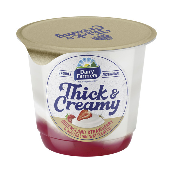 Dairy Farmers Thick & Creamy Yoghurt Strawberry & Wattleseed