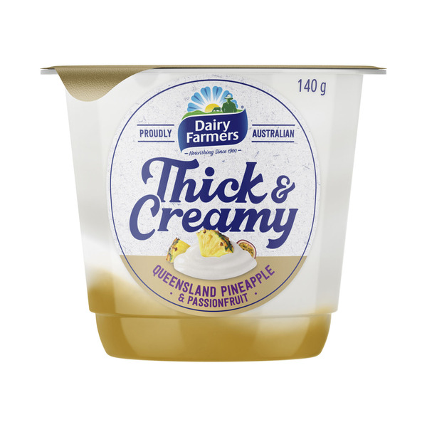 Dairy Farmers Thick & Creamy Yoghurt Pineapple Passionfruit