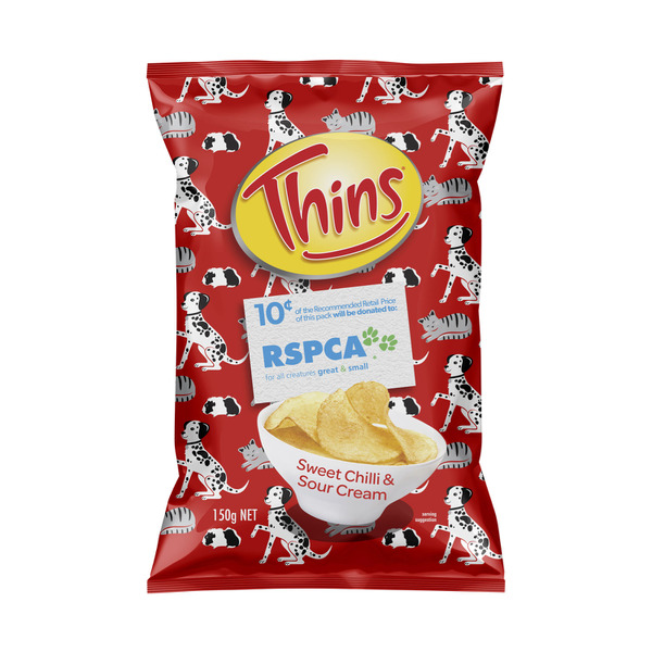 Thins Potato Chips Sweet Chilli Sour Cream