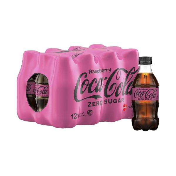 Buy Coca-Cola Zero Sugar Raspberry Flavoured Soft Drink 12X300mL 12 ...