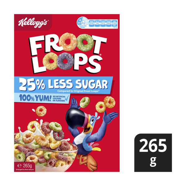Buy Kellogg's Froot Loops 25% Less Sugar 265g