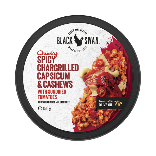 Buy Black Swan Dip Chunky Spicy Chargrilled Capsicum & Cashew 150g | Coles