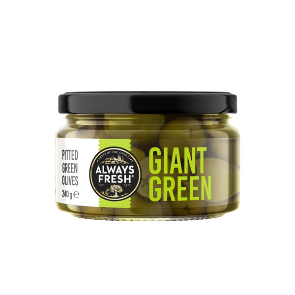 Always Fresh Deli Style Pitted Giant Green Olives