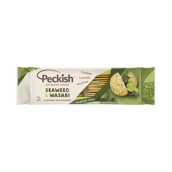 Peckish Rice Crackers Seaweed  & Wasabi