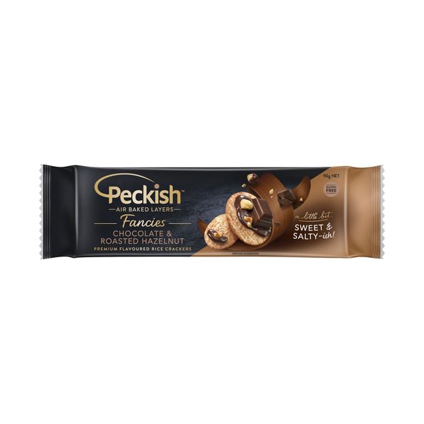 Peckish Fancies Rice Cracker Chocolate Hazelnut