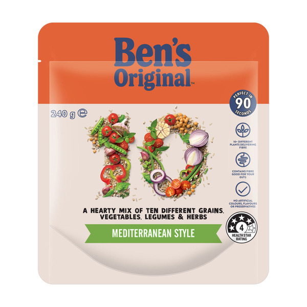 Ben's Original Rice 10+ Mediterranean Style Pouch | 240g