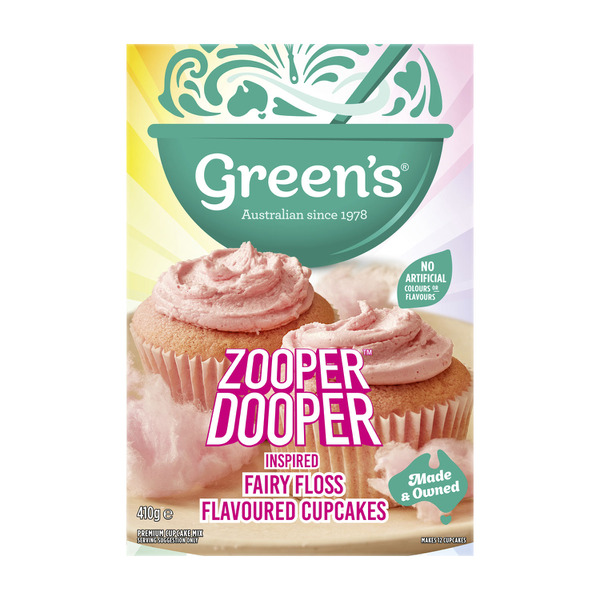 Greens Zooper Dooper Fairy Floss Cupcake Mix