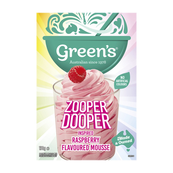 Greens Zooper Dooper Raspberry Mousse Mix