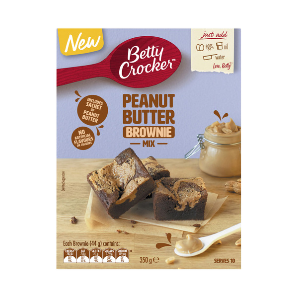 Buy Betty Crocker Peanut Butter Brownie 350g | Coles