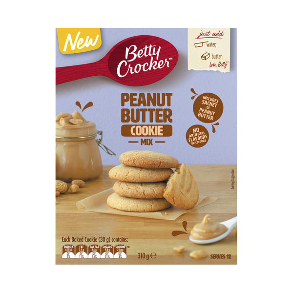 Buy Betty Crocker Peanut Butter Cookie 310g | Coles