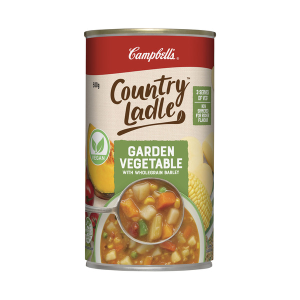 Campbell's Country Ladle Soup Can Garden Vegetable With Wholegrain Barley