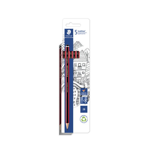 Staedtler Traditional 2b Graphite Pencils