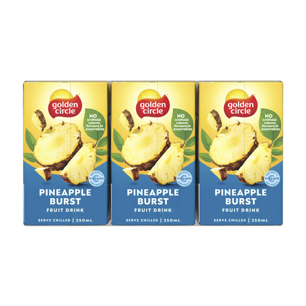 Buy Golden Circle Fruit Drink Pineapple Burst Ml Pack Coles