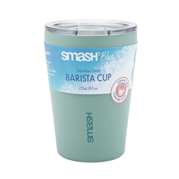 Smash Blue Ceramic Barista Cup