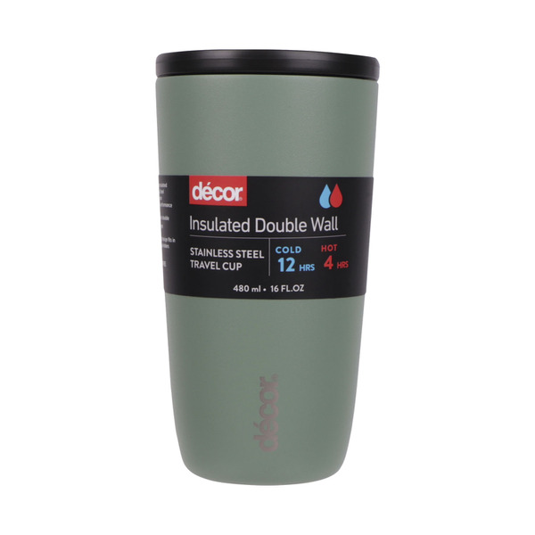 Decor Insulated Double Wall Travel Cup 480mL