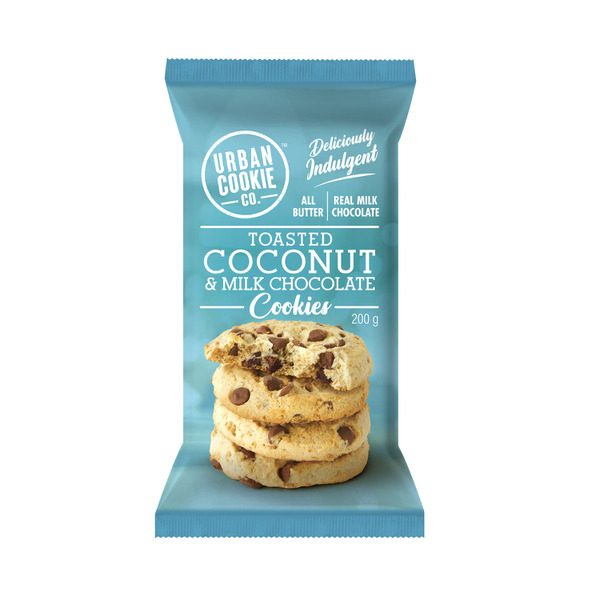 Buy Urban Cookie Co Premium Cookies Coconut Chocolate Chip 200g | Coles