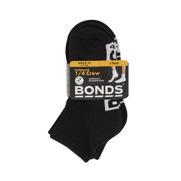 Bonds Kids Logo QTR Crew Size 9-12