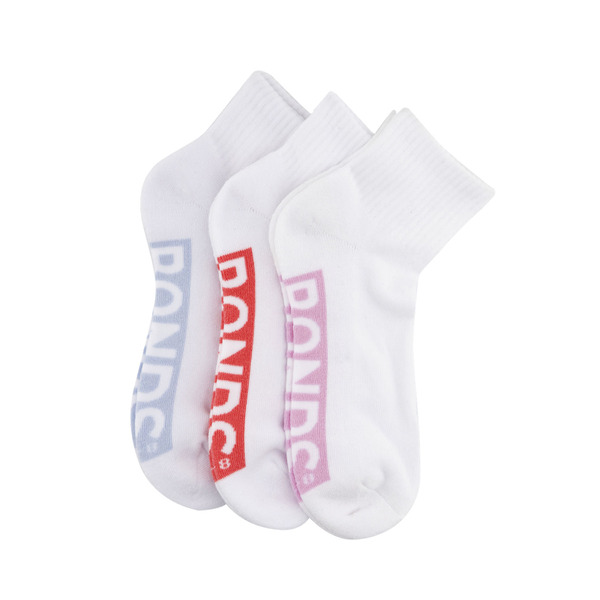 Bonds Womens Socks Quarter Logo Size 8+