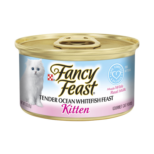 Fancy Feast Classic Cat Food Kitten Whitefish Feast