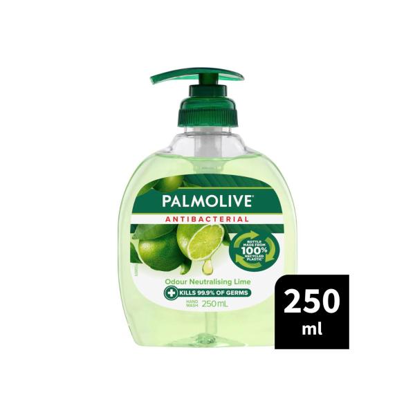 Palmolive Antibacterial Hand Wash Odour Neutralising Lime 250mL