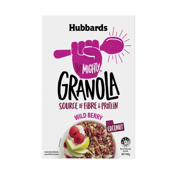 Hubbards Be Mighty Granola Wild Berry