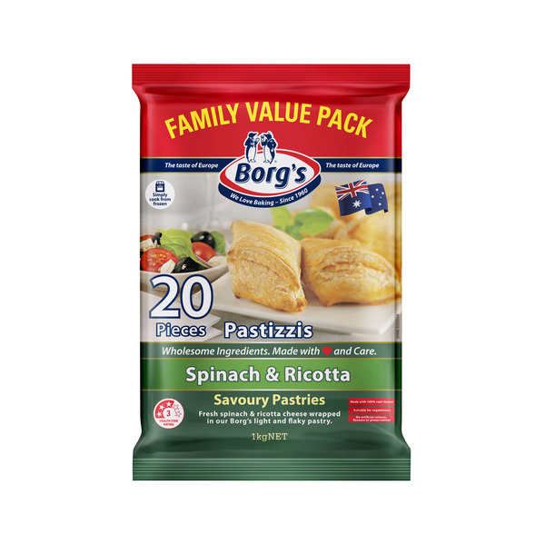 Borg's Spinach Pastizzi Value Pack
