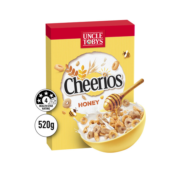 Uncle Tobys Cheerios Honey Breakfast Cereal