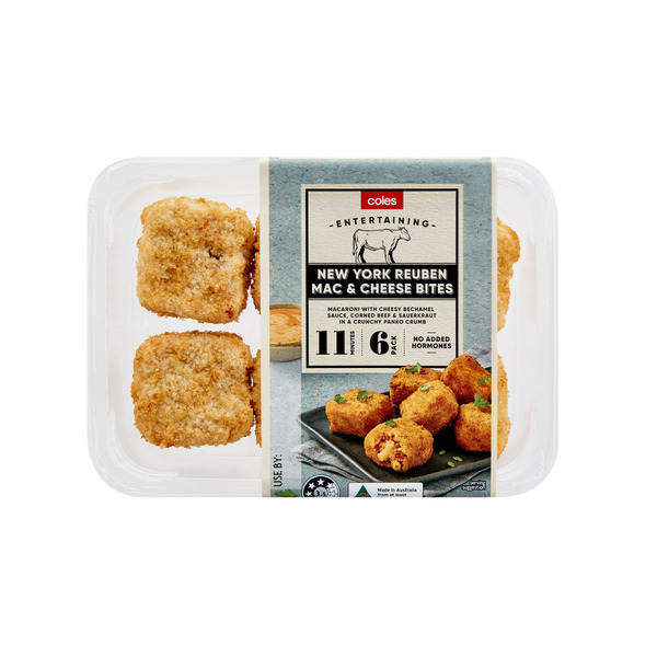 Buy COLES REUBEN MAC N CHEESE BITES 210G | Coles